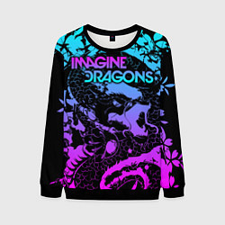 Свитшот мужской Imagine Dragons, цвет: 3D-черный