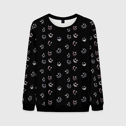 Мужской свитшот Корми демонов по расписанию / 3D-Черный – фото 1