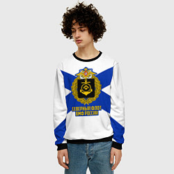 Свитшот мужской Северный флот ВМФ России, цвет: 3D-черный — фото 2