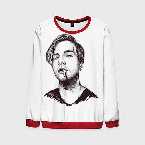 Мужской свитшот Pyrokinesis / 3D-Красный – фото 1