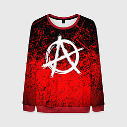 Свитшот мужской АНАРХИЯ, цвет: 3D-красный