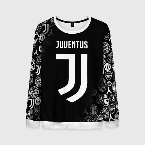 Мужской свитшот JUVENTUS / 3D-Белый – фото 1