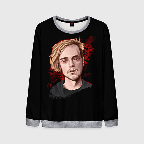 Мужской свитшот Pyrokinesis / 3D-Меланж – фото 1