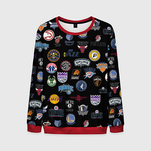 Мужской свитшот NBA Pattern / 3D-Красный – фото 1