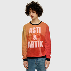 Свитшот мужской Artik & Asti, цвет: 3D-черный — фото 2