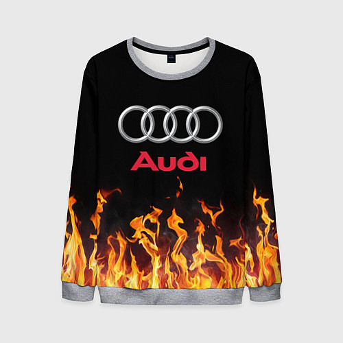 Мужской свитшот AUDI / 3D-Меланж – фото 1