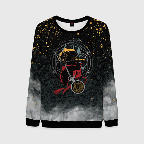 Мужской свитшот Стальной алхимик / 3D-Черный – фото 1