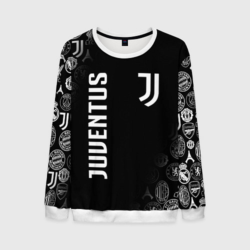 Мужской свитшот JUVENTUS / 3D-Белый – фото 1