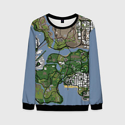 Свитшот мужской San andreas, цвет: 3D-черный