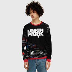 Свитшот мужской LINKIN PARK, цвет: 3D-красный — фото 2