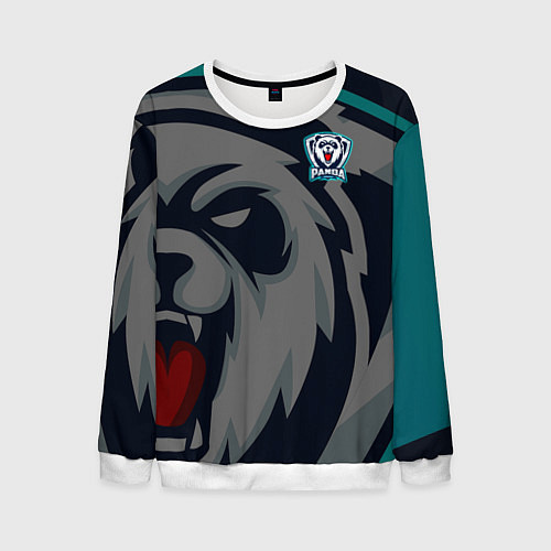 Мужской свитшот Форма Panda / 3D-Белый – фото 1