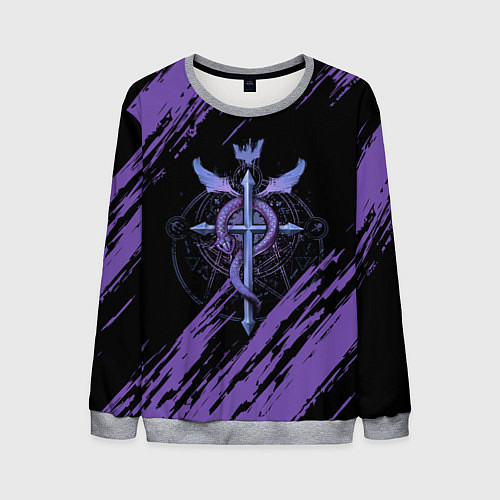 Мужской свитшот Стальной алхимик / 3D-Меланж – фото 1