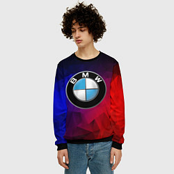 Свитшот мужской BMW NEON, цвет: 3D-черный — фото 2