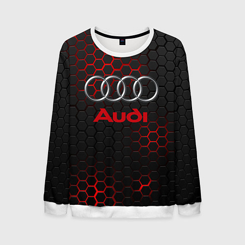 Мужской свитшот AUDI / 3D-Белый – фото 1