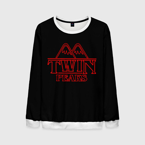 Мужской свитшот Twin Peaks / 3D-Белый – фото 1