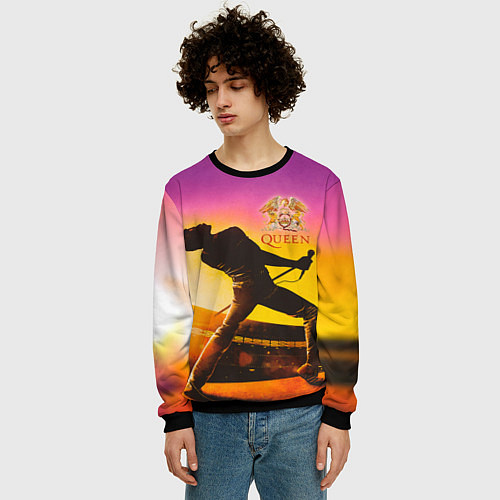 Мужской свитшот Queen / 3D-Черный – фото 3