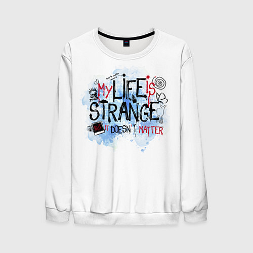 Мужской свитшот LIFE IS STRANGE / 3D-Белый – фото 1