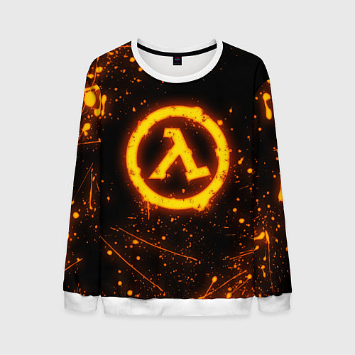 Мужской свитшот HALF-LIFE / 3D-Белый – фото 1