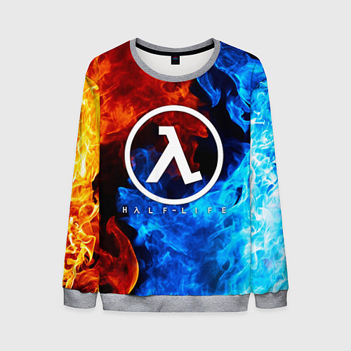 Мужской свитшот HALF-LIFE / 3D-Меланж – фото 1