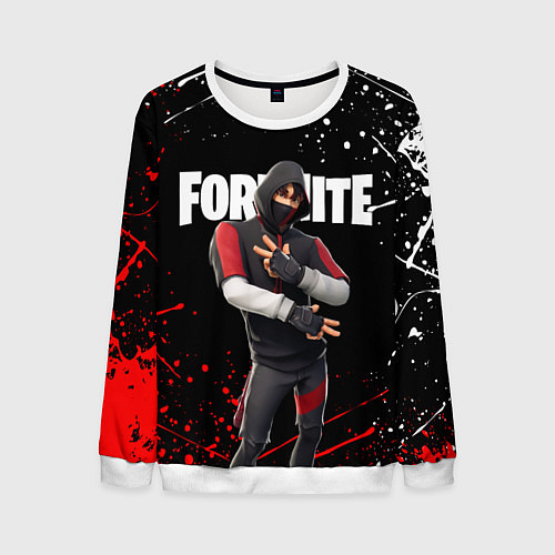 Мужской свитшот FORTNITE IKONIK / 3D-Белый – фото 1