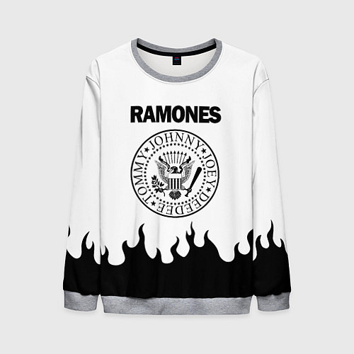 Мужской свитшот RAMONES / 3D-Меланж – фото 1