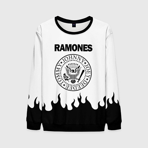 Мужской свитшот RAMONES / 3D-Черный – фото 1