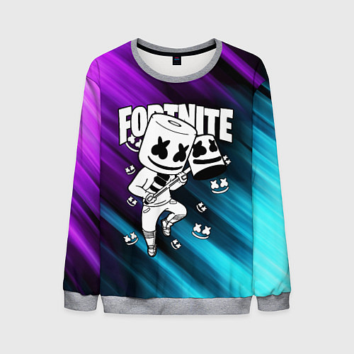 Мужской свитшот FORTNITE X MARSHMELLO / 3D-Меланж – фото 1