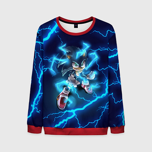 Мужской свитшот СОНИК / 3D-Красный – фото 1