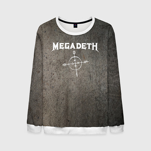 Мужской свитшот Megadeth / 3D-Белый – фото 1