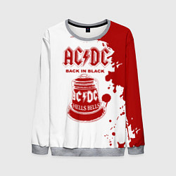 Свитшот мужской ACDC Back in Black, цвет: 3D-меланж