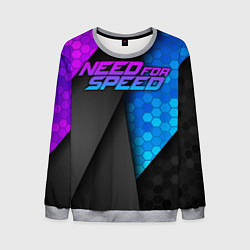 Свитшот мужской Need for Speed, цвет: 3D-меланж
