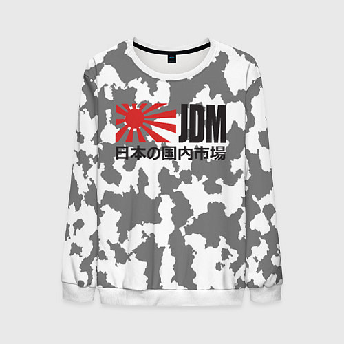 Мужской свитшот JDM Style / 3D-Белый – фото 1