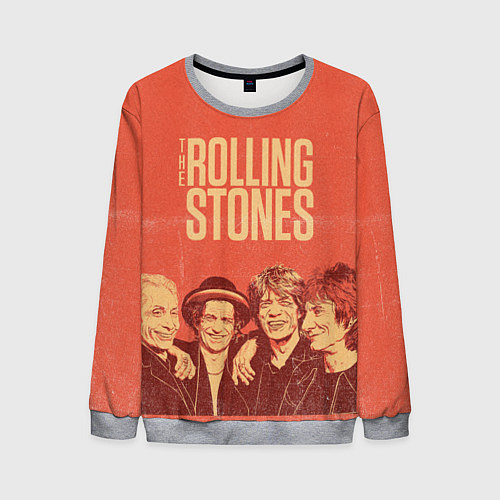 Мужской свитшот The Rolling Stones / 3D-Меланж – фото 1