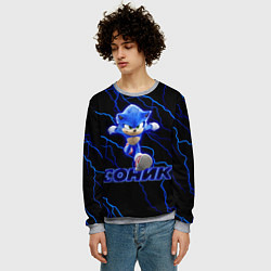Свитшот мужской СОНИК, цвет: 3D-меланж — фото 2