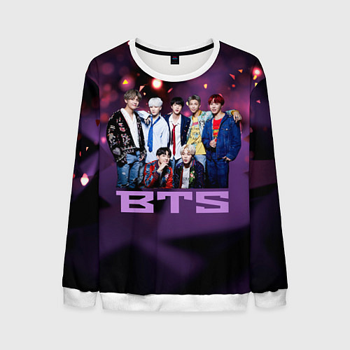 Мужской свитшот BTS / 3D-Белый – фото 1