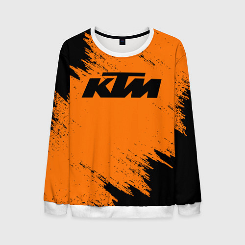 Мужской свитшот KTM / 3D-Белый – фото 1