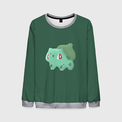 Мужской свитшот Pokemon Bulbasaur / 3D-Меланж – фото 1