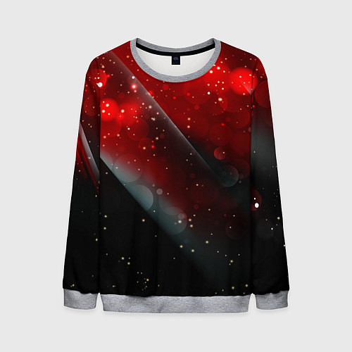 Мужской свитшот Red & Black / 3D-Меланж – фото 1