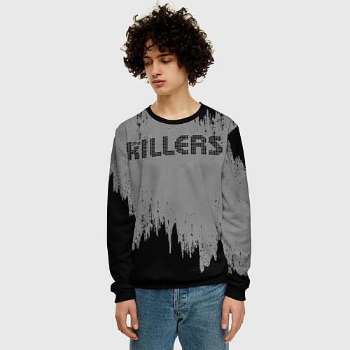 Мужской свитшот The Killers Logo / 3D-Черный – фото 3