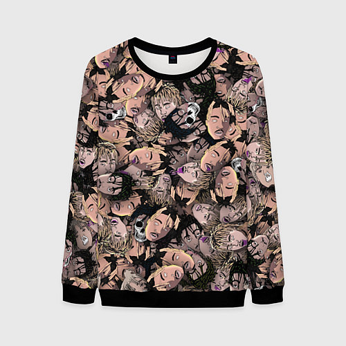 Мужской свитшот Juice WRLD / 3D-Черный – фото 1