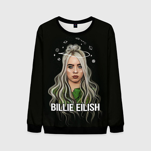 Мужской свитшот BILLIE EILISH / 3D-Черный – фото 1