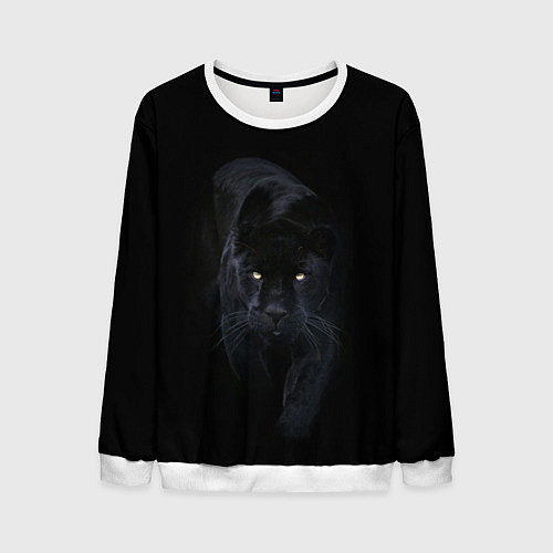 Мужской свитшот Пантера / 3D-Белый – фото 1