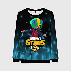 Свитшот мужской Leon Messi Brawl Stars, цвет: 3D-черный