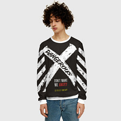 Свитшот мужской Off-White: Dangerous, цвет: 3D-белый — фото 2