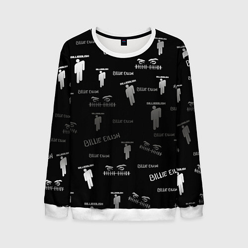 Мужской свитшот Billie Eilish / 3D-Белый – фото 1