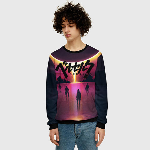 Мужской свитшот BERSERK / 3D-Черный – фото 3