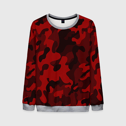 Мужской свитшот RED MILITARY / 3D-Меланж – фото 1