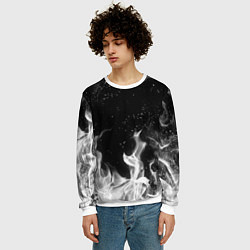 Свитшот мужской БЕЛЫЙ ОГОНЬ, цвет: 3D-белый — фото 2