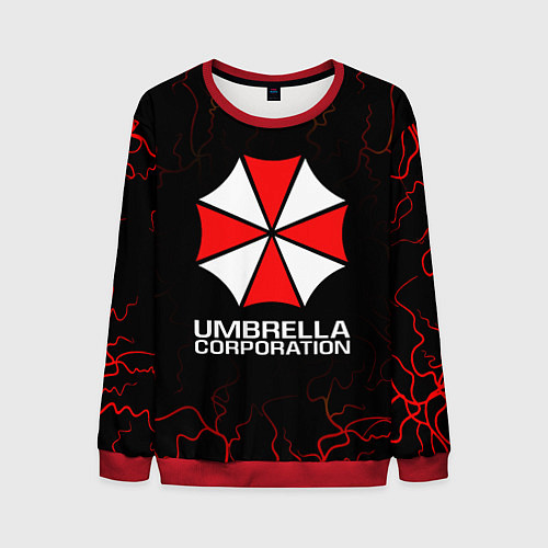 Мужской свитшот UMBRELLA CORP / 3D-Красный – фото 1