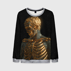 Свитшот мужской Скелет В Золоте, цвет: 3D-меланж